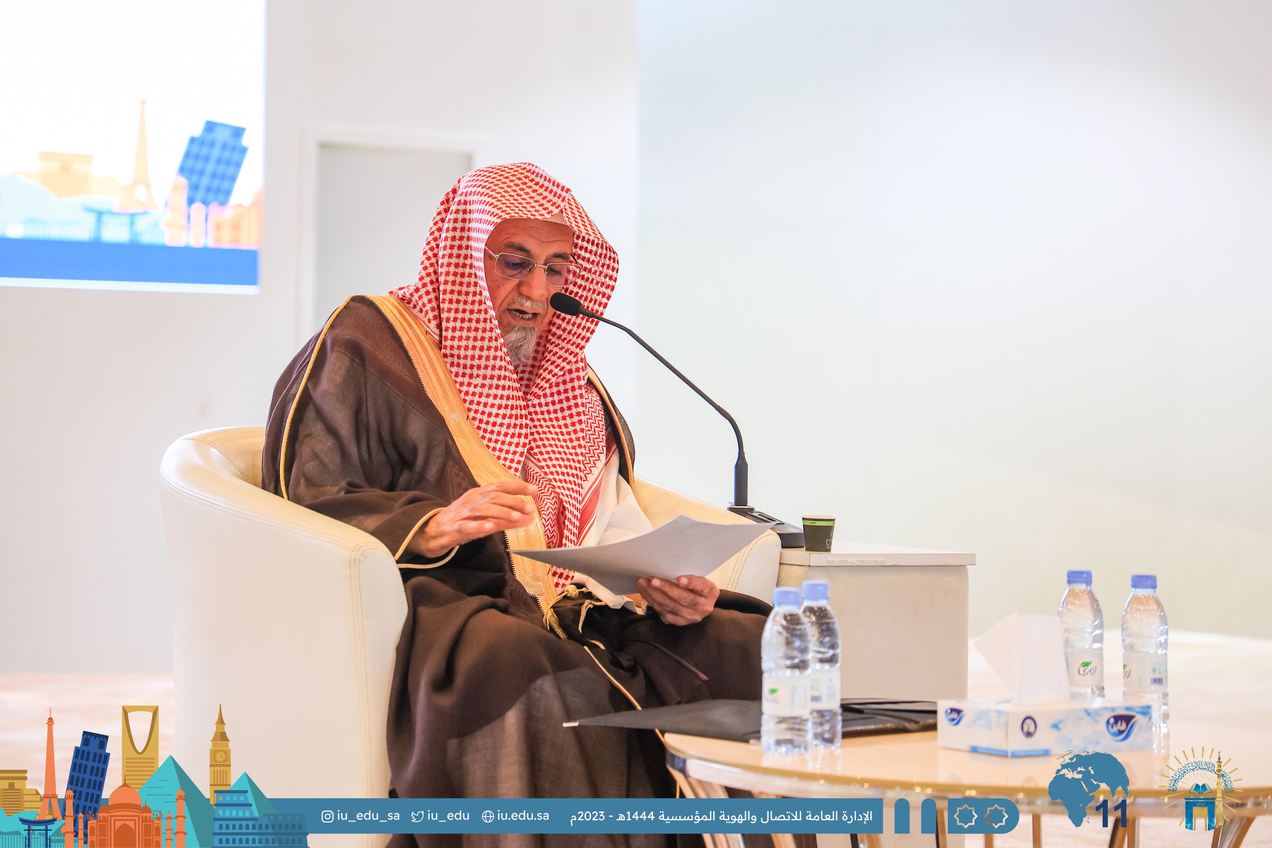 الجامعة الإسلامية تقيم محاضرة "أمة وسطا" يلقيها معالي الشيخ الدكتور صالح بن حميد