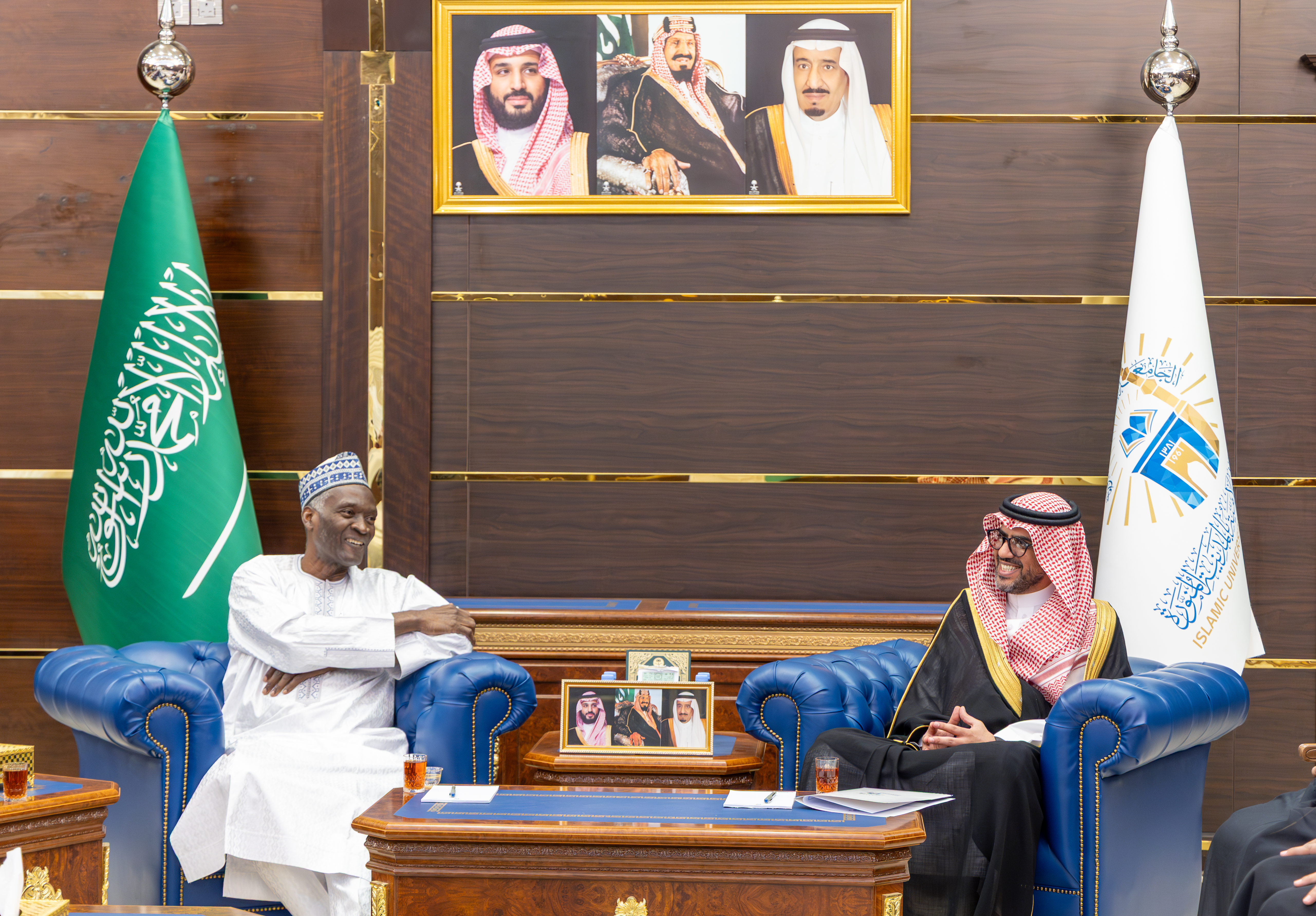 رئيس ⁧‫الجامعة الإسلامية‬⁩ يستقبل وفدًا أكاديميًا برئاسة معالي وزير التعليم العالي والبحث العلمي والإبداع التكنولوجي بجمهورية النيجر